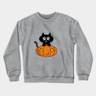 Cute Black Cat Halloween Crewneck Sweatshirt